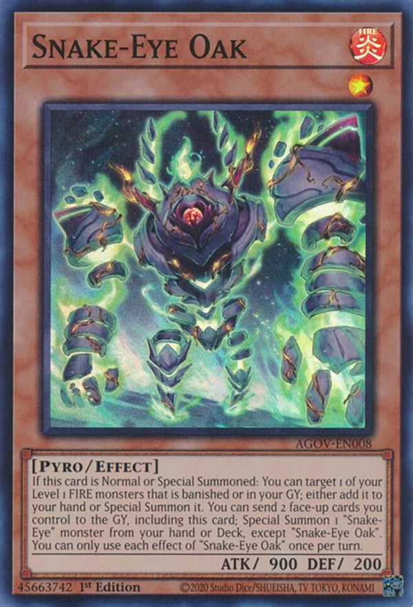Snake-Eye Oak (AGOV-EN008) [Super Rare] - Yu-Gi-Oh!