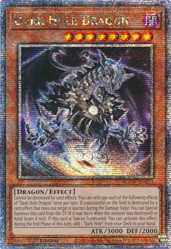 Dark Hole Dragon (Quarter Century Secret Rare) (AGOV-EN020) - Yu-Gi-Oh!