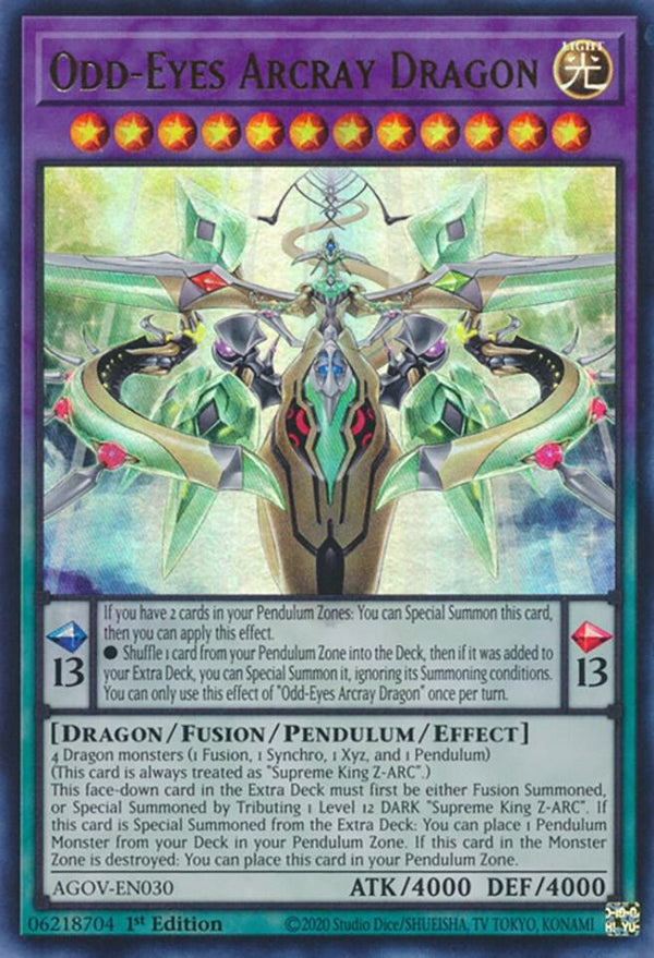 Odd-Eyes Arcray Dragon (AGOV-EN030) [Ultra Rare] - Yu-Gi-Oh!