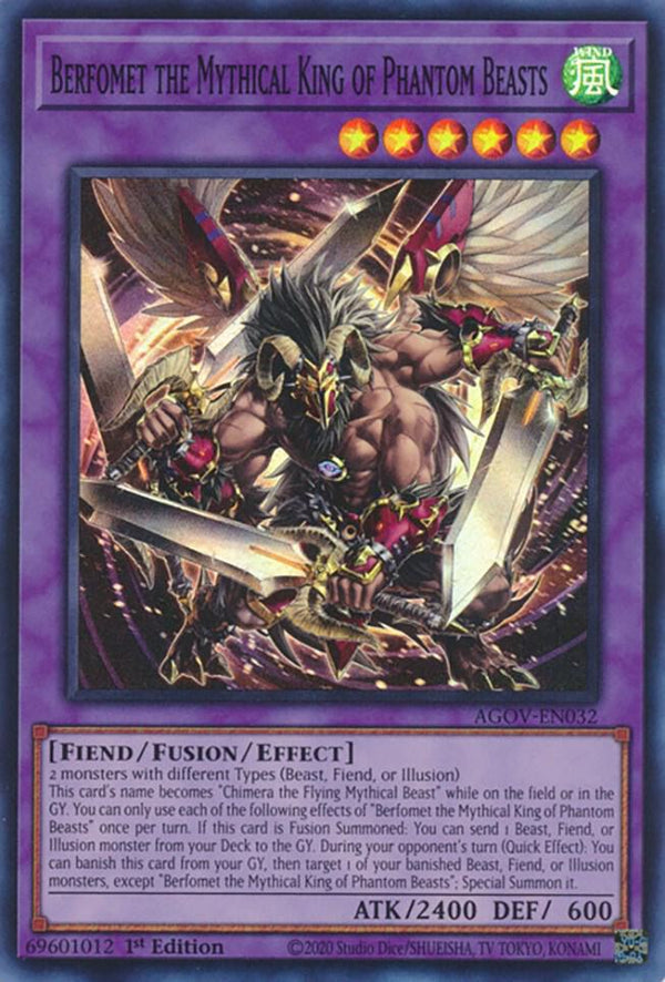 Berfomet the Mythical King of Phantom Beasts (AGOV-EN032) [Super Rare] - Yu-Gi-Oh!