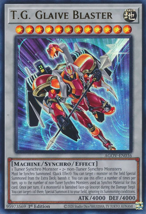 T.G. Glaive Blaster (AGOV-EN036) [Ultra Rare] - Yu-Gi-Oh!