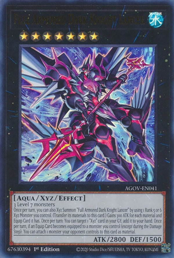 Full Armored Dark Knight Lancer (AGOV-EN041) [Ultra Rare] - Yu-Gi-Oh!