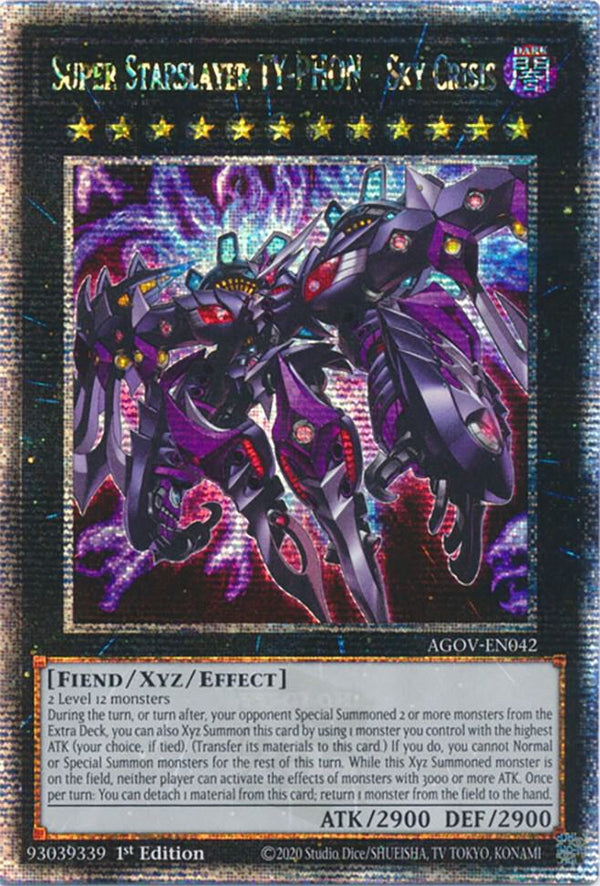 Super Starslayer TY-PHON - Sky Crisis (Quarter Century Secret Rare) (AGOV-EN042) - Yu-Gi-Oh!