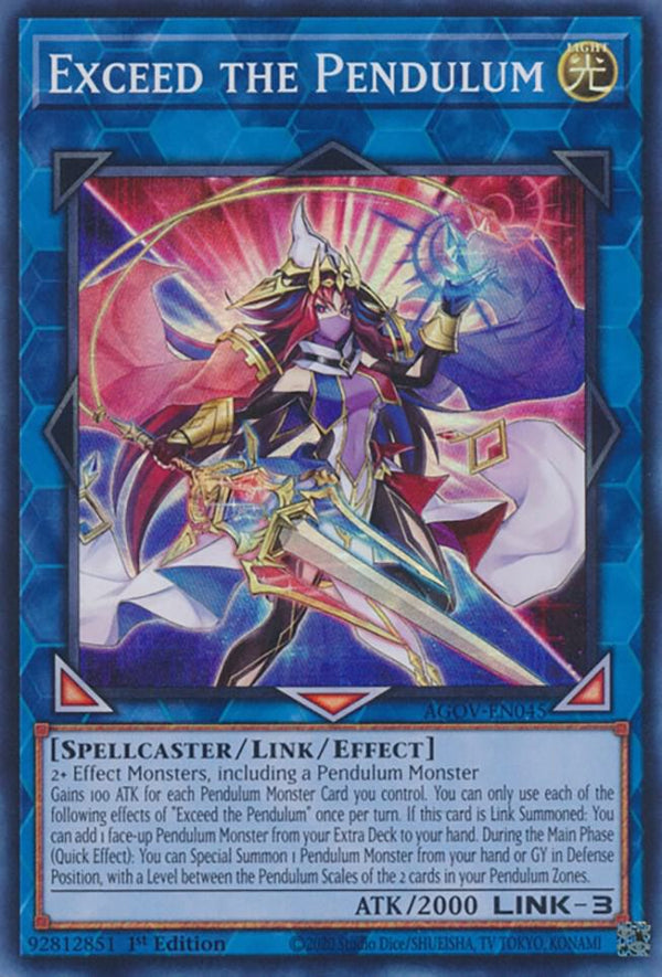 Exceed the Pendulum (AGOV-EN045) [Super Rare] - Yu-Gi-Oh!