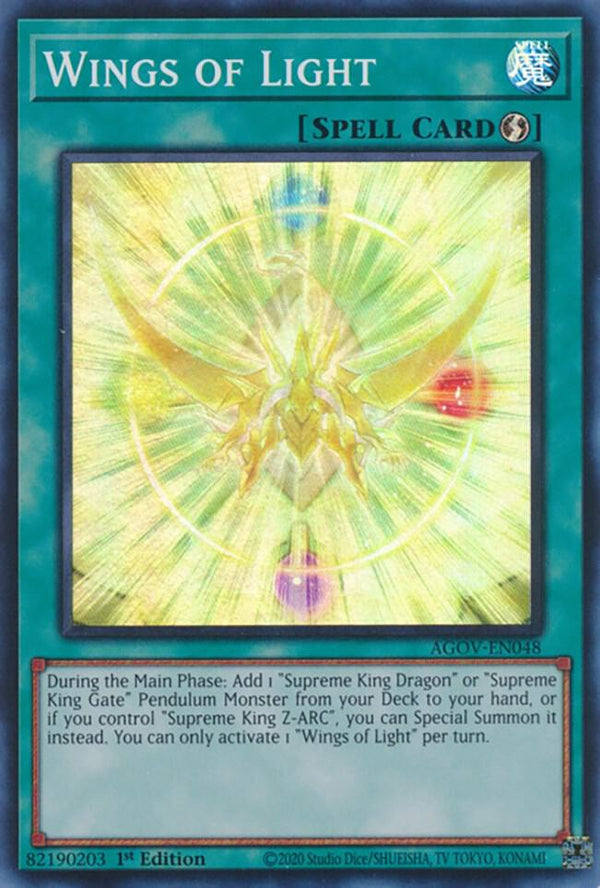 Wings of Light (AGOV-EN048) [Super Rare] - Yu-Gi-Oh!