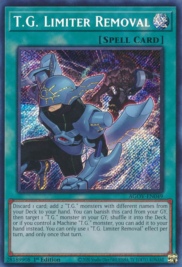 T.G. Limiter Removal (AGOV-EN049) [Secret Rare] - Yu-Gi-Oh!