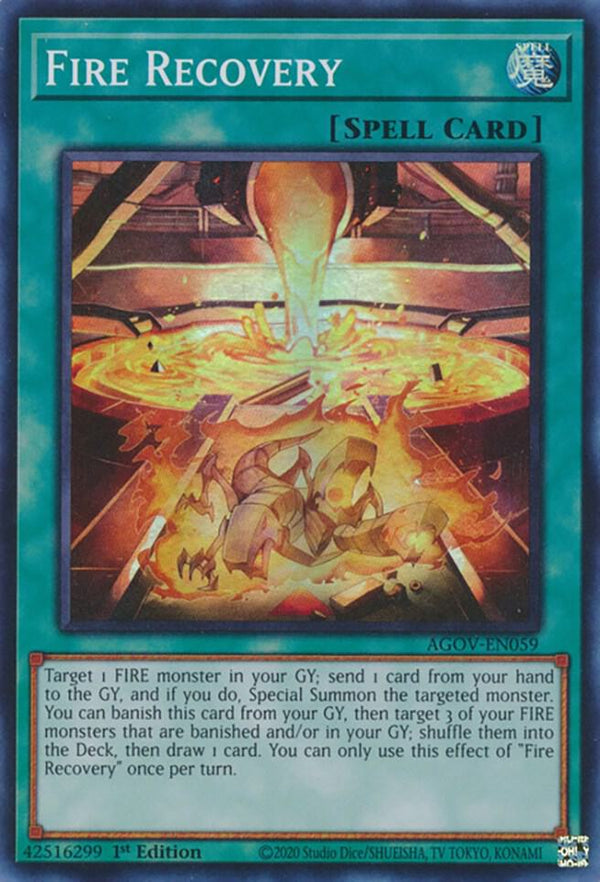Fire Recovery (AGOV-EN059) [Super Rare] - Yu-Gi-Oh!