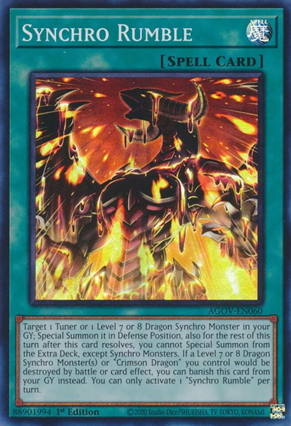 Synchro Rumble (AGOV-EN060) [Super Rare] - Yu-Gi-Oh!