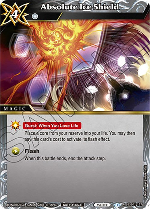 Absolute Ice Shield (Sealed Event Promotion Pack) (BSS01-127) [Battle Spirits Saga Promo Cards] - Bandai
