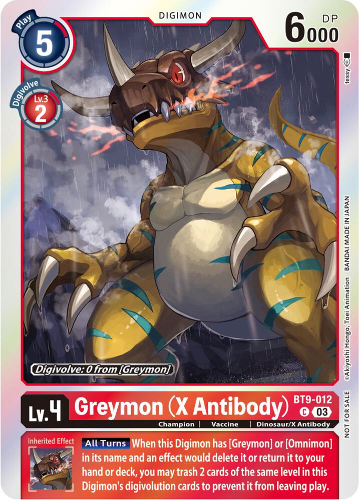 Greymon (X Antibody) (Blast Ace Pre-Release Winner)