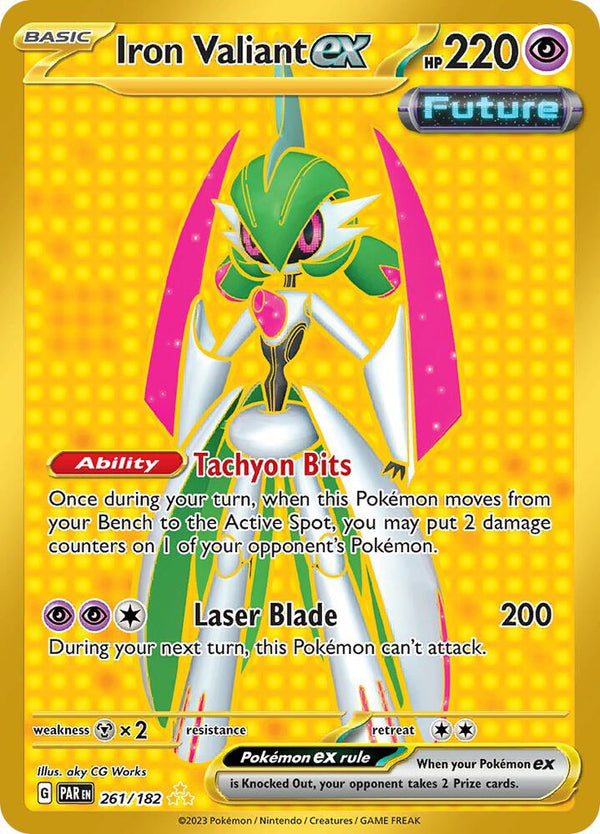 Iron Valiant ex - 261/182 (PAR 261/182) - Pokémon