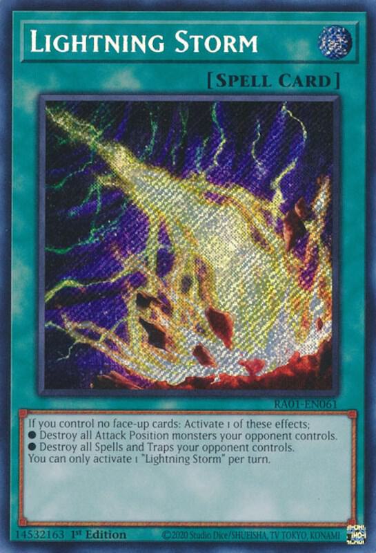 Lightning Storm (Secret Rare) (RA01-EN061) - Yu-Gi-Oh!