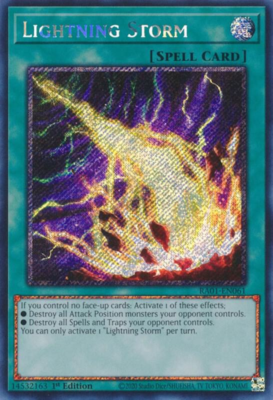 Lightning Storm (Platinum Secret Rare) (RA01-EN061) - Yu-Gi-Oh!
