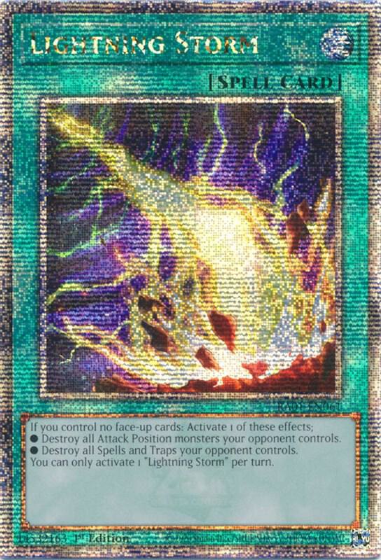 Lightning Storm (Quarter Century Secret Rare) (RA01-EN061) - Yu-Gi-Oh!