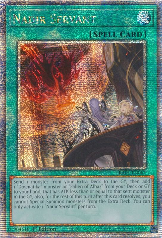 Nadir Servant (Quarter Century Secret Rare) (RA01-EN062) - Yu-Gi-Oh!