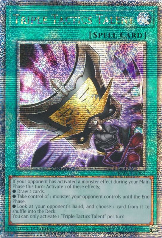 Triple Tactics Talent (Quarter Century Secret Rare) (RA01-EN063) - Yu-Gi-Oh!