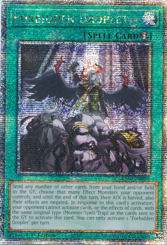 Forbidden Droplet (Quarter Century Secret Rare) (RA01-EN064) - Yu-Gi-Oh!