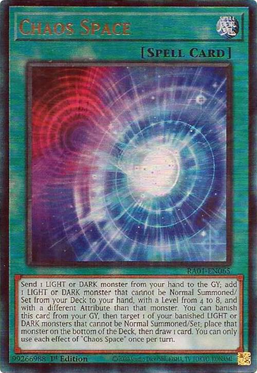 Chaos Space (PUR) (RA01-EN065) [Prismatic Ultimate Rare] - Yu-Gi-Oh!