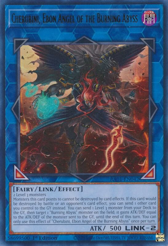 Cherubini, Ebon Angel of the Burning Abyss (UR) (RA01-EN042) [Ultra Rare] - Yu-Gi-Oh!