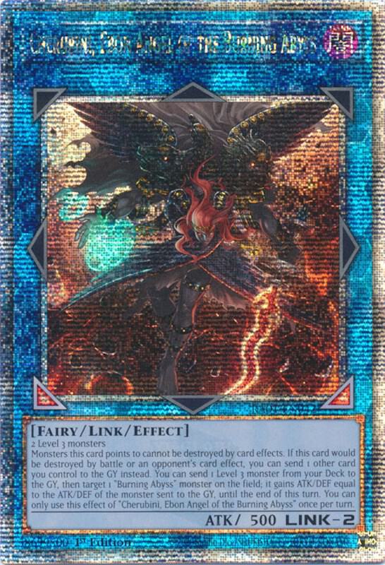 Cherubini, Ebon Angel of the Burning Abyss (Quarter Century Secret Rare) (RA01-EN042) - Yu-Gi-Oh!