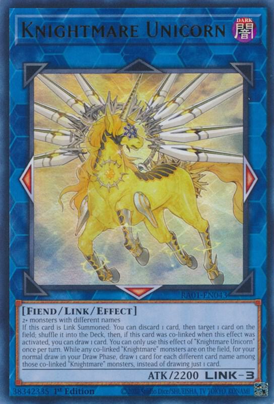 Knightmare Unicorn (UR) (RA01-EN043) [Ultra Rare] - Yu-Gi-Oh!