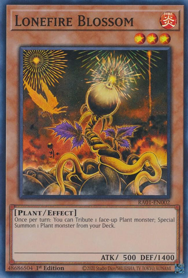 Lonefire Blossom (RA01-EN002) [Super Rare] - Yu-Gi-Oh!