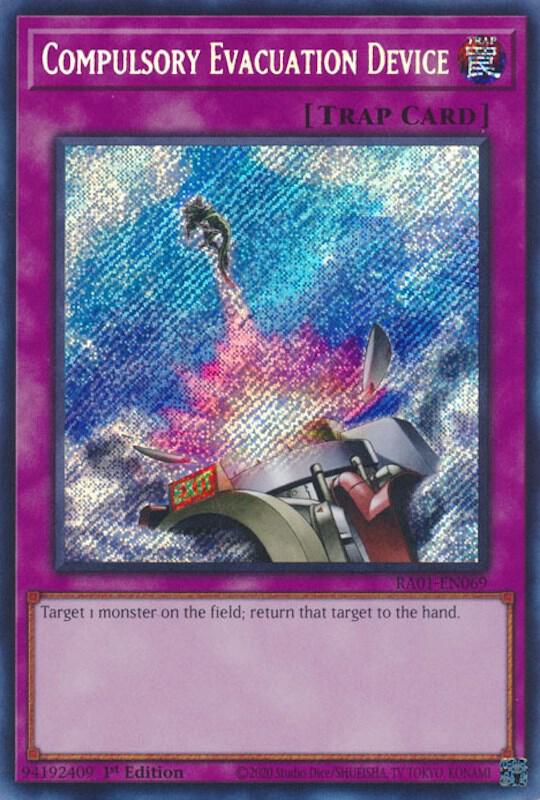 Compulsory Evacuation Device (Secret Rare) (RA01-EN069) - Yu-Gi-Oh!