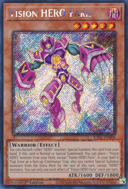 Vision HERO Faris (Platinum Secret Rare)
