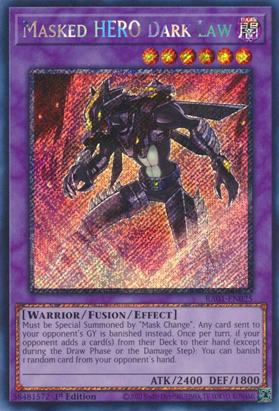 Masked HERO Dark Law (Platinum Secret Rare)