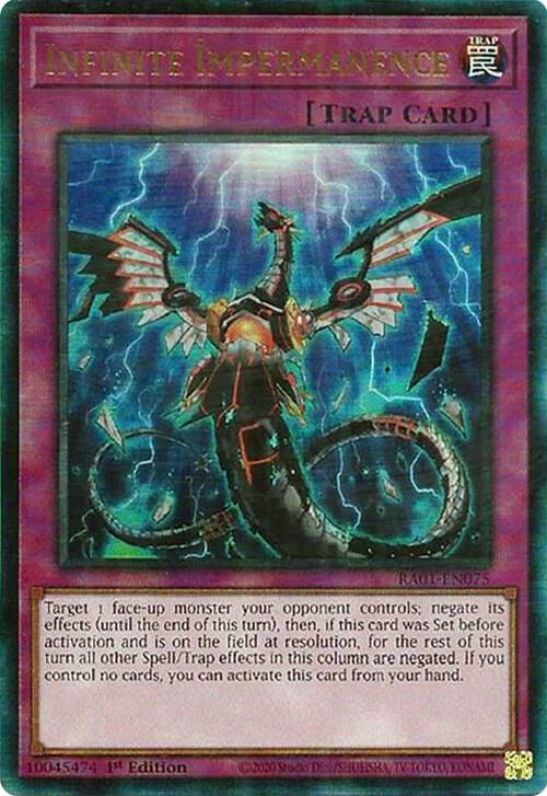 Infinite Impermanence (PUR) (RA01-EN075) [Prismatic Ultimate Rare] - Yu-Gi-Oh!