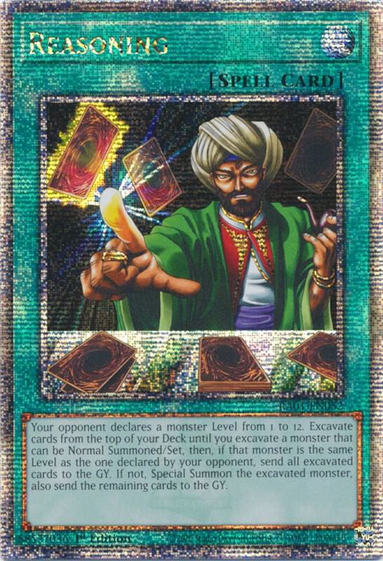 Reasoning (Quarter Century Secret Rare) (RA01-EN052) - Yu-Gi-Oh!