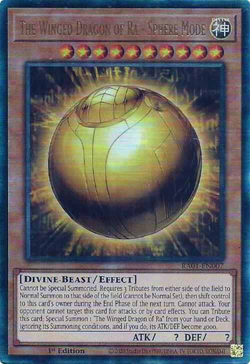 The Winged Dragon of Ra - Sphere Mode (PUR) (RA01-EN007) [Prismatic Ultimate Rare] - Yu-Gi-Oh!