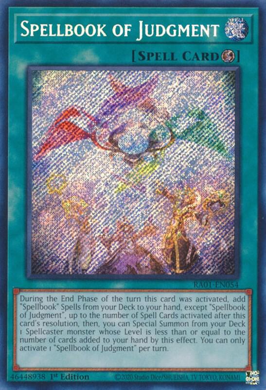 Spellbook of Judgment (Secret Rare) (RA01-EN054) - Yu-Gi-Oh!