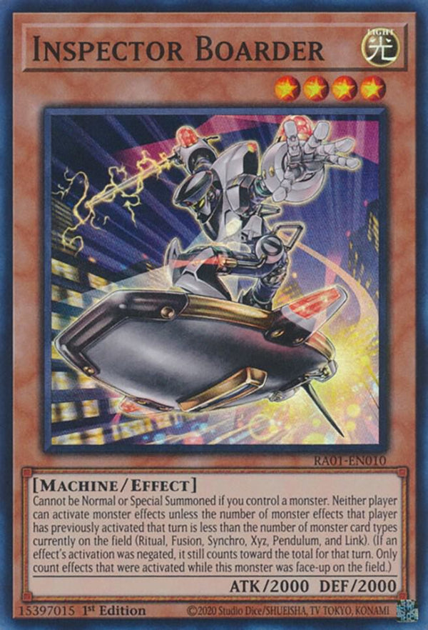 Inspector Boarder (RA01-EN010) [Super Rare] - Yu-Gi-Oh!