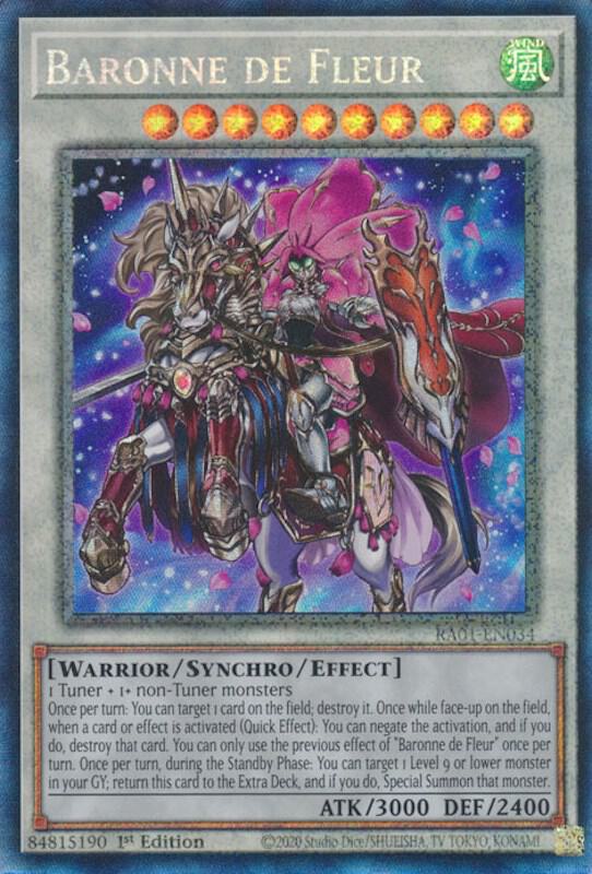 Baronne de Fleur (PCR) (RA01-EN034) [Prismatic Collector's Rare] - Yu-Gi-Oh!