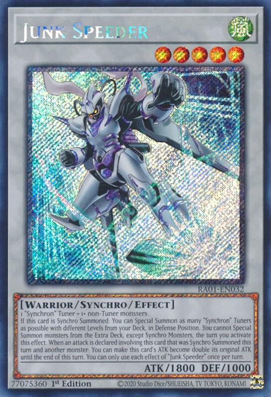 Junk Speeder (Platinum Secret Rare) (RA01-EN032) - Yu-Gi-Oh!