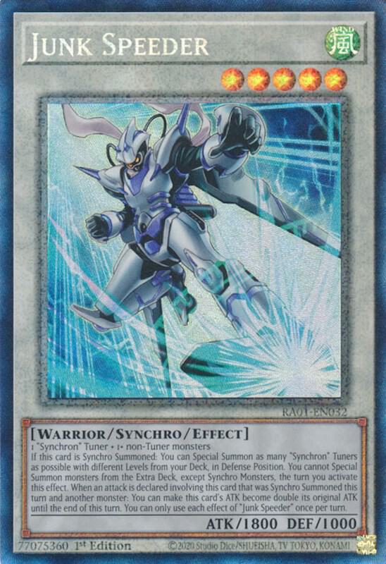 Junk Speeder (PCR) (RA01-EN032) [Prismatic Collector's Rare] - Yu-Gi-Oh!