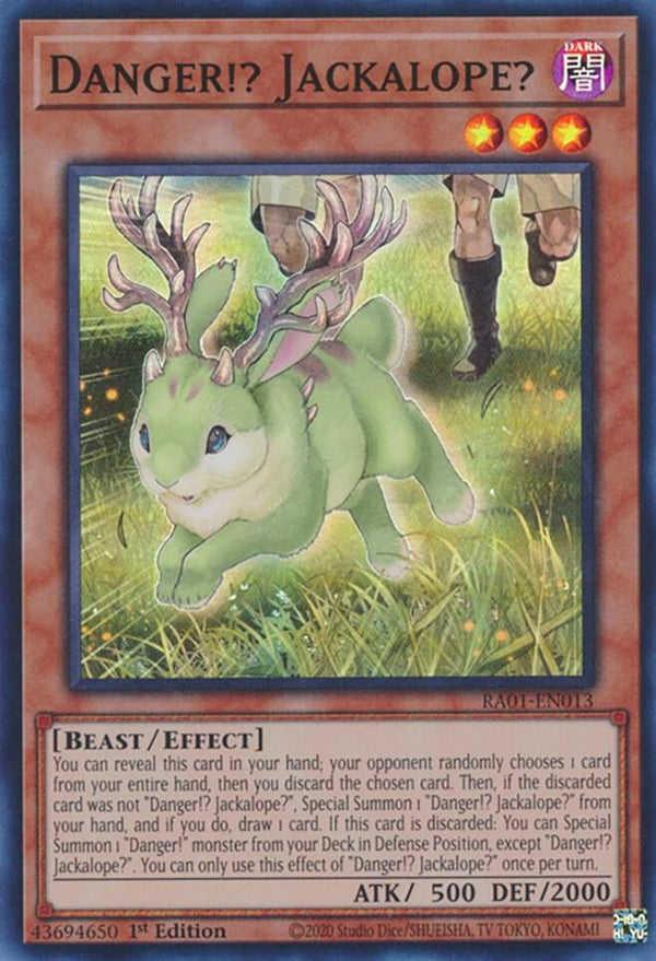 Danger!? Jackalope? (RA01-EN013) [Super Rare] - Yu-Gi-Oh!