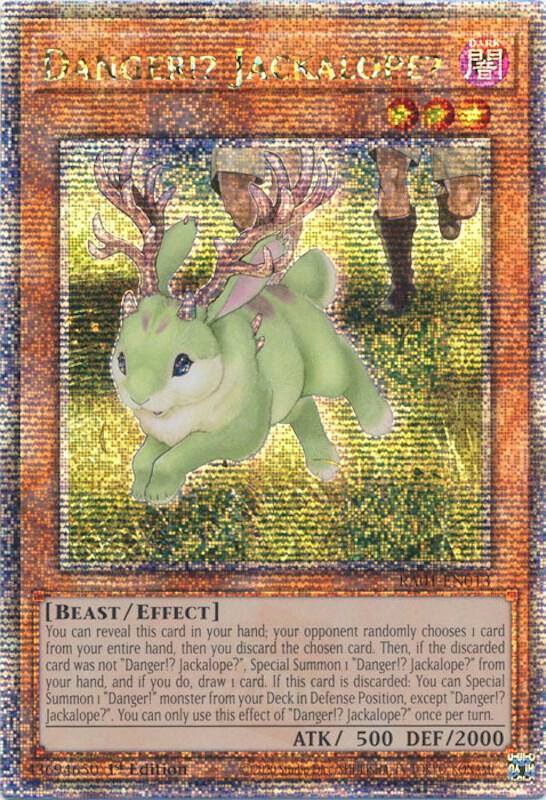 Danger!? Jackalope? (Quarter Century Secret Rare) (RA01-EN013) - Yu-Gi-Oh!