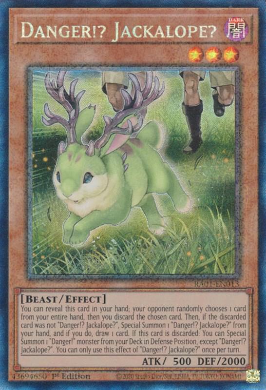Danger!? Jackalope? (PCR) (RA01-EN013) [Prismatic Collector's Rare] - Yu-Gi-Oh!