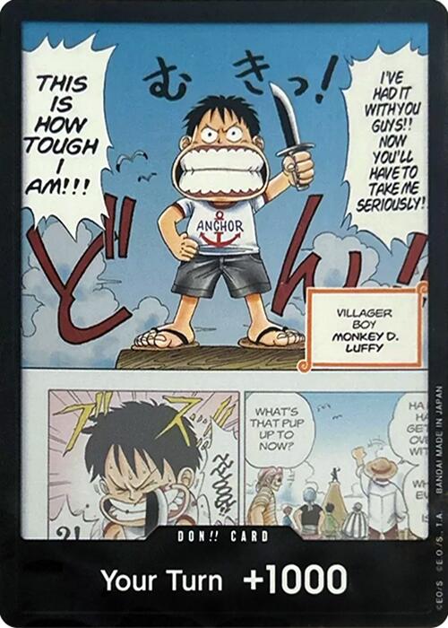 DON!! Card (Young Luffy) (Devil Fruits Collection Vol. 1) [One Piece Promotion Cards] - Bandai