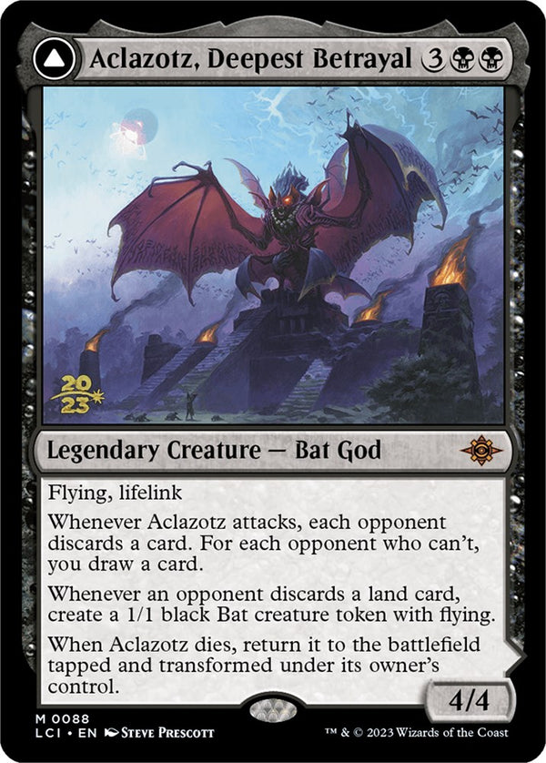 Aclazotz, Deepest Betrayal // Temple of the Dead [The Lost Caverns of Ixalan Prerelease Cards] - Magic: The Gathering
