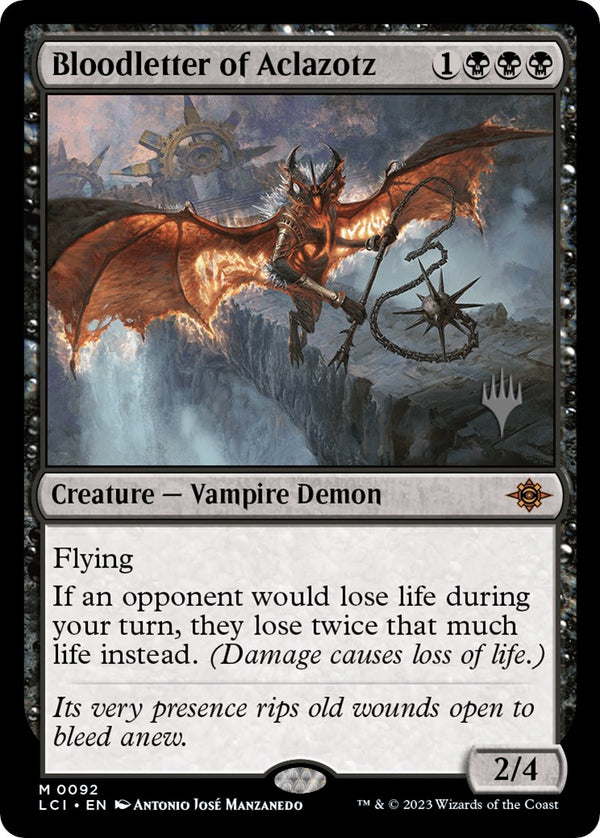 Bloodletter of Aclazotz (Promo Pack) [The Lost Caverns of Ixalan Promos] - Magic: The Gathering