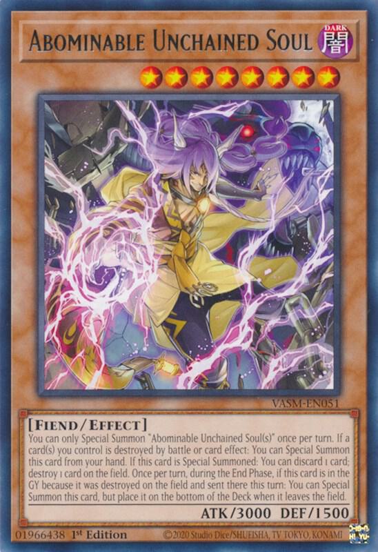 Abominable Unchained Soul (VASM-EN051) [Rare] - Yu-Gi-Oh!
