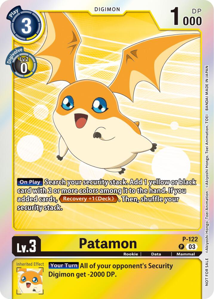Patamon - P-122 (Tamer Party Pack -The Beginning- Ver. 2.0)