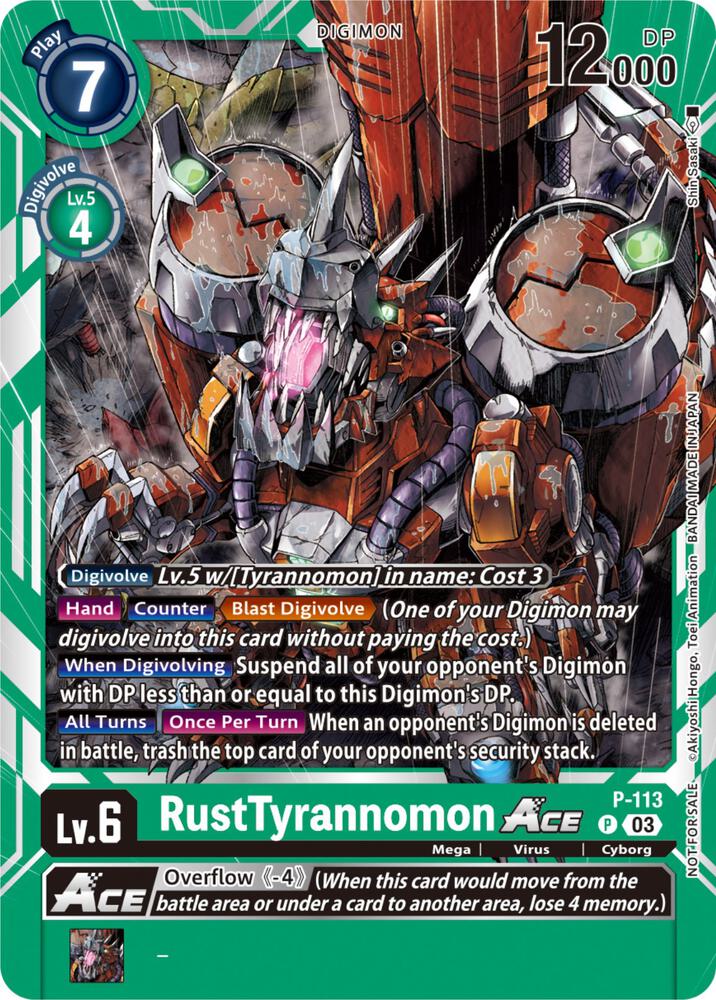 RustTyrannomon ACE - P-113 (3rd Anniversary Survey Pack)