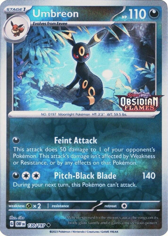 Umbreon (Obsidian Flames Stamped)