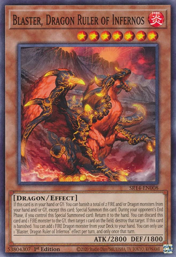 Blaster, Dragon Ruler of Infernos (SR14-EN008) [Common] - Yu-Gi-Oh!