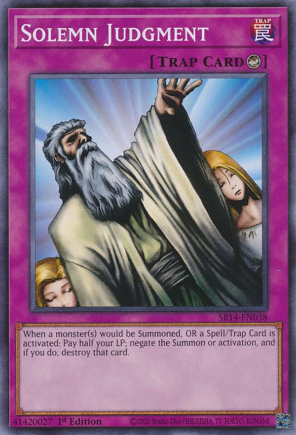 Solemn Judgment (SR14-EN038) [Common] - Yu-Gi-Oh!