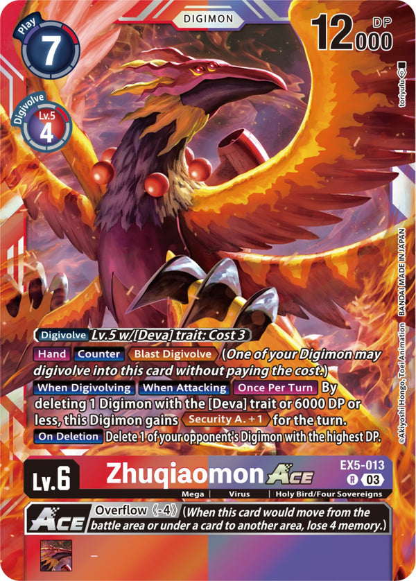 Zhuqiaomon Ace [EX5-013] [Animal Colosseum] - Digimon